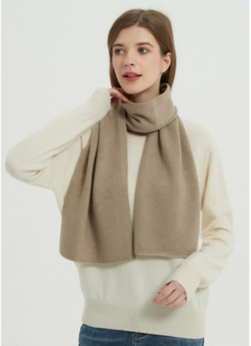 OEM design undye pure natural cashmere yarn women cashmere scarf