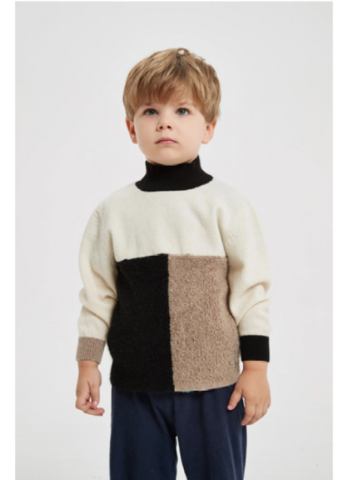 Chinese custom High Quality Boy's Turtleneck Pure Cashmere Pullover Sweater In Multi Colors