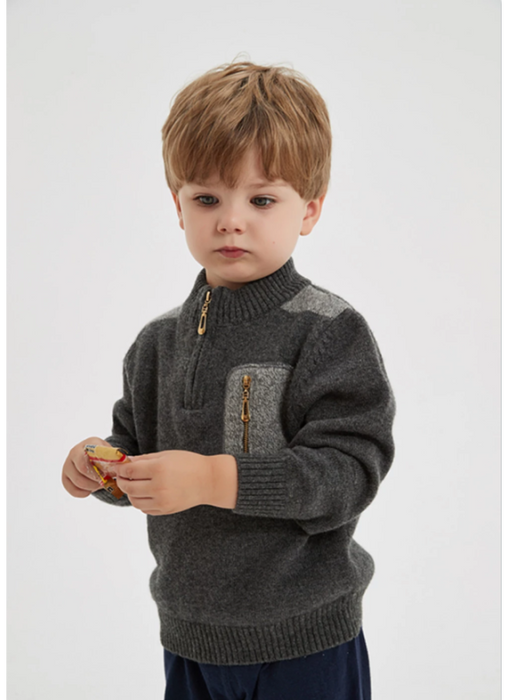 Custom design Boy Cashmere Cardigan Sweater In Multi Colors With Pockets