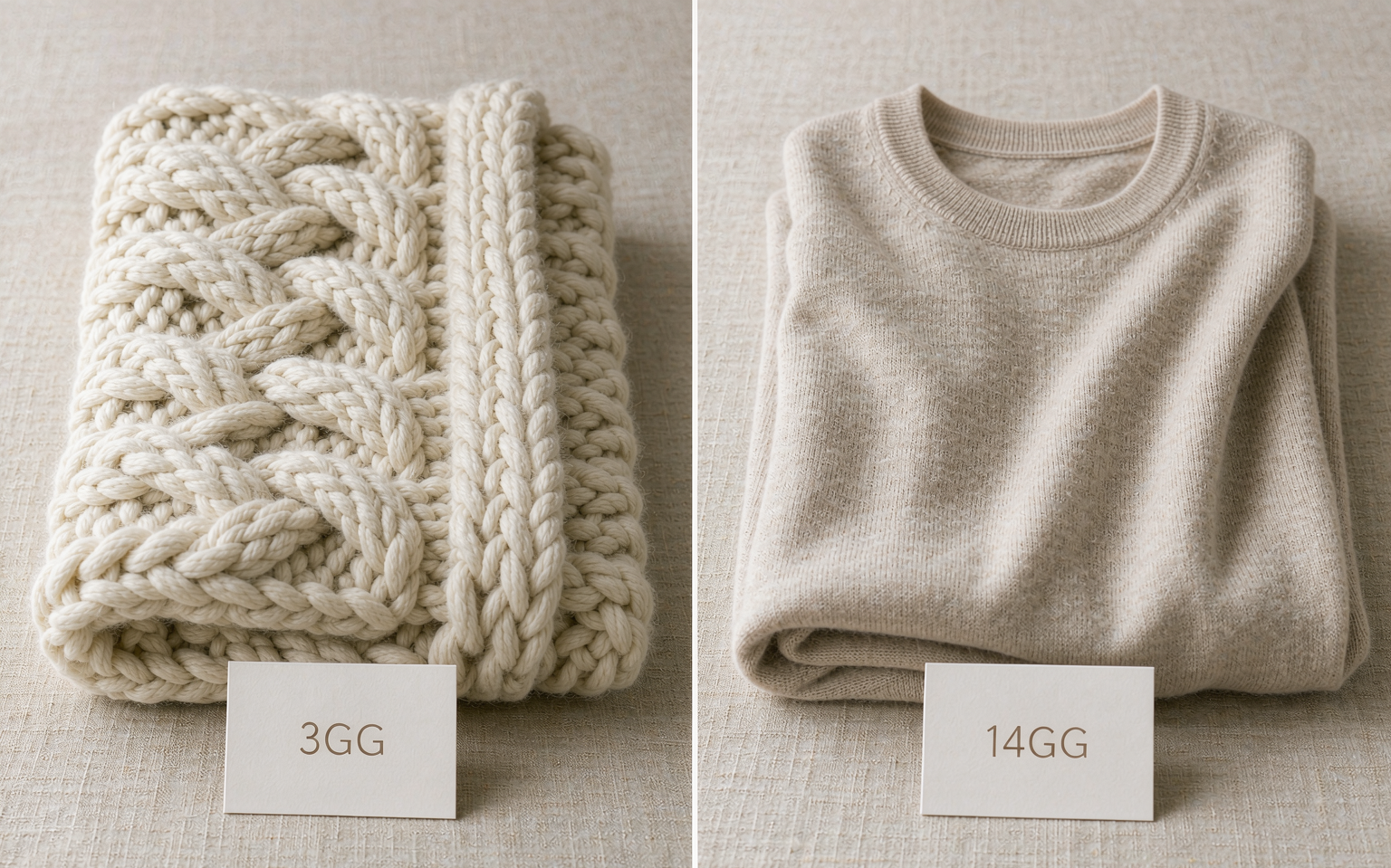 What does GG mean in knitwear?