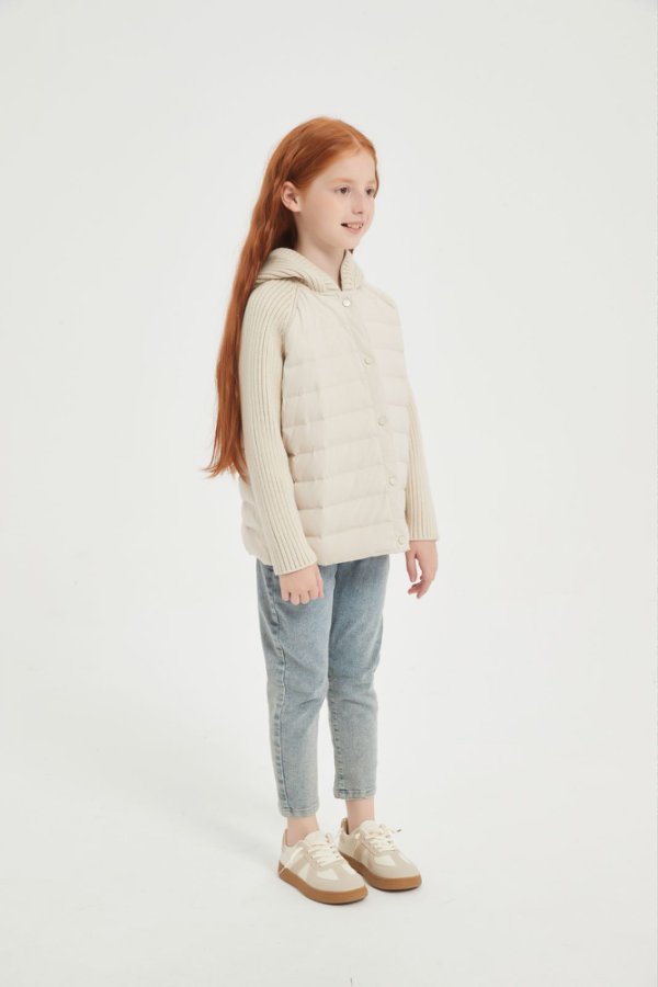 New desgin OEM Kid's Down Jacket With A Hood Design from Chineses Manufacturer