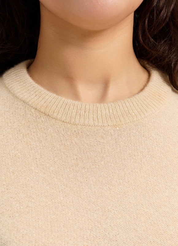 Wholesale Women's High Slit Silk Cashmere Sweater From China Factory
