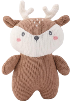 OEM high-quality Full-Body Cashmere Blend Knitted Sound-Making Deer Toys for Babies from Chinese Manufactory
