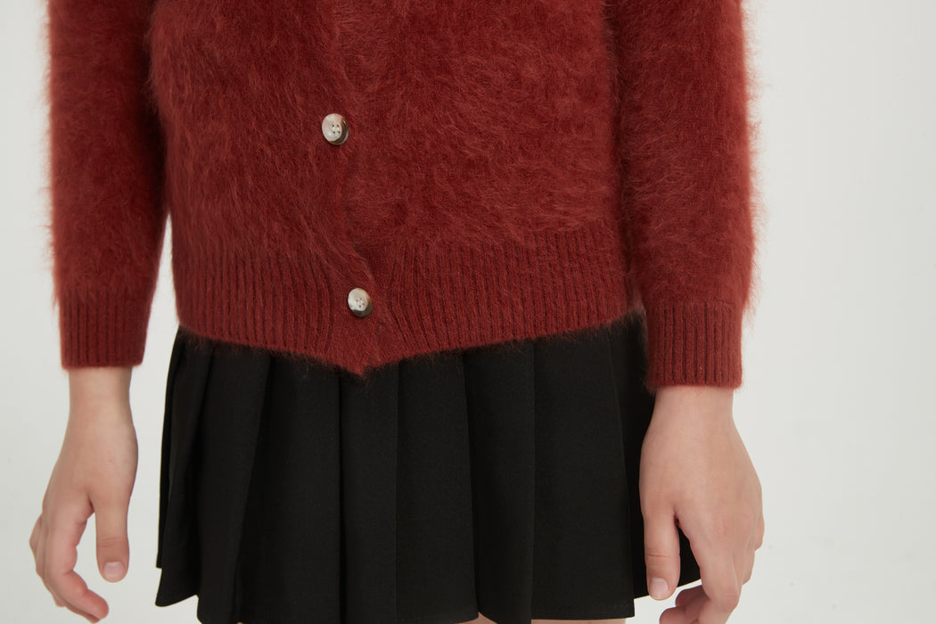 New desgin 100%Kid's Brushed Cashmere Cardigan From Chineses Supplier