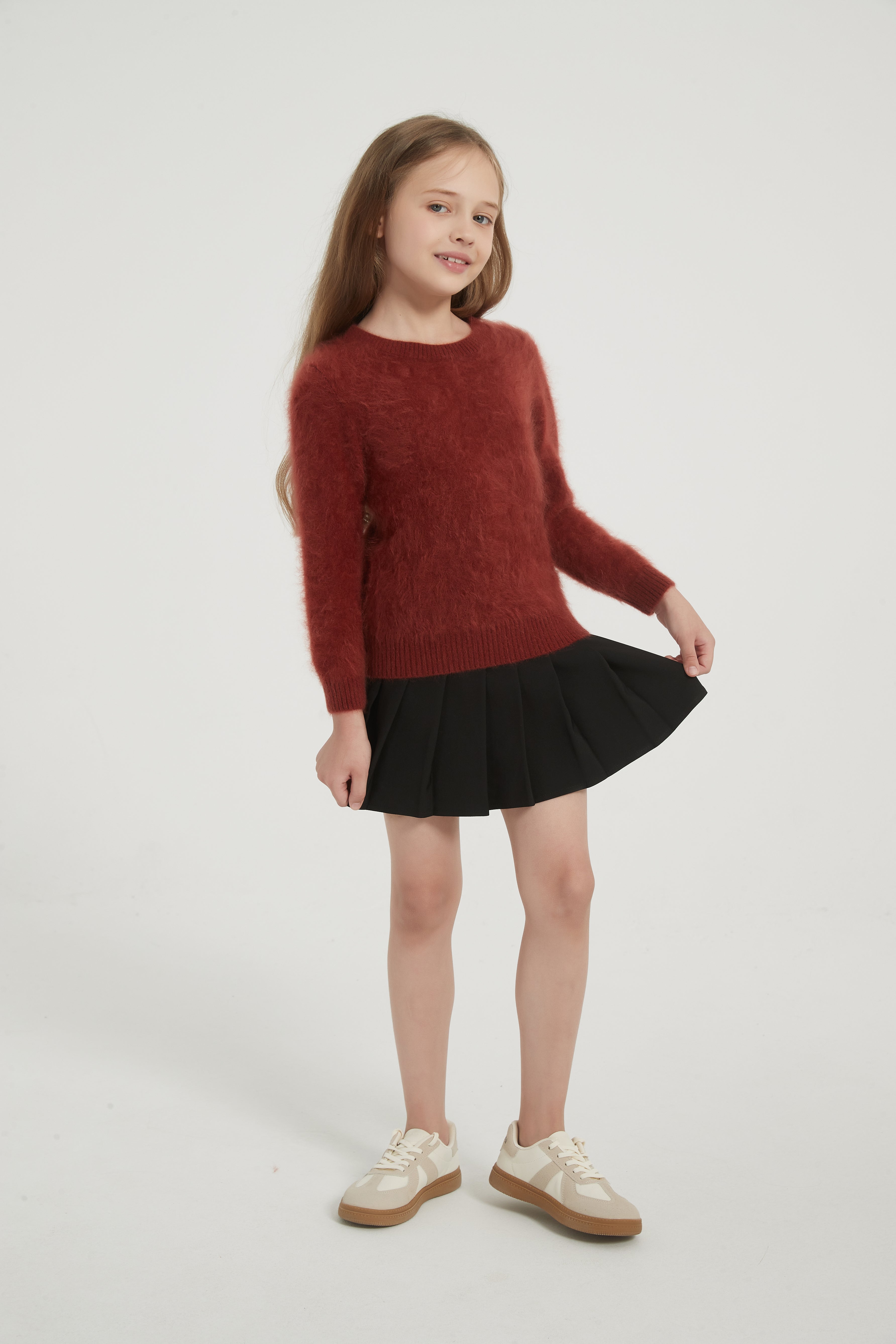 New desgin 100%Kid's Brushed Cashmere Pullover From China