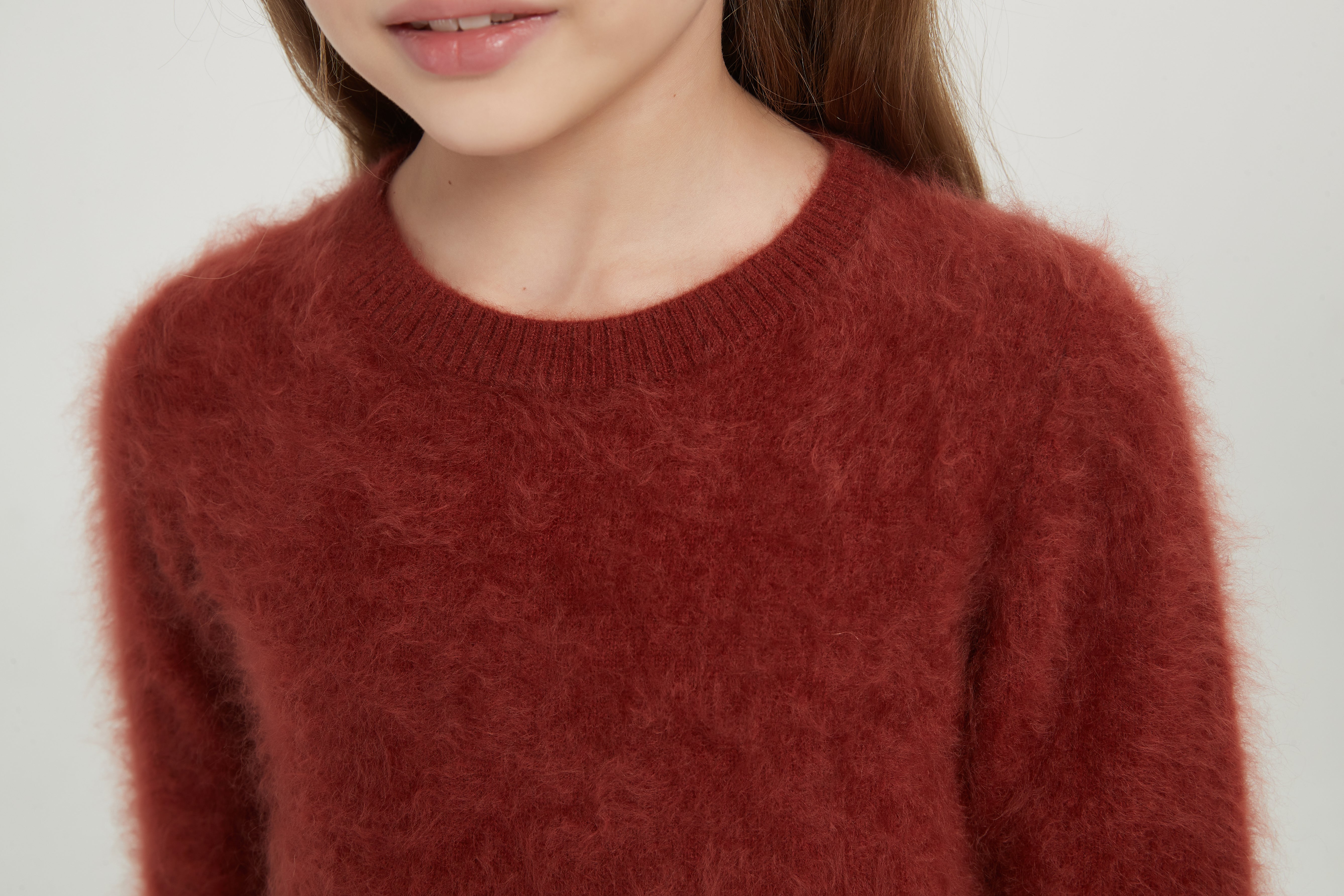 New desgin 100%Kid's Brushed Cashmere Pullover From China