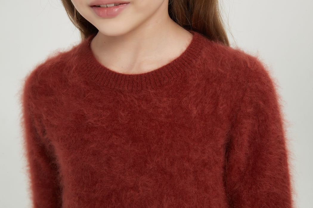 New desgin 100%Kid's Brushed Cashmere Pullover From China