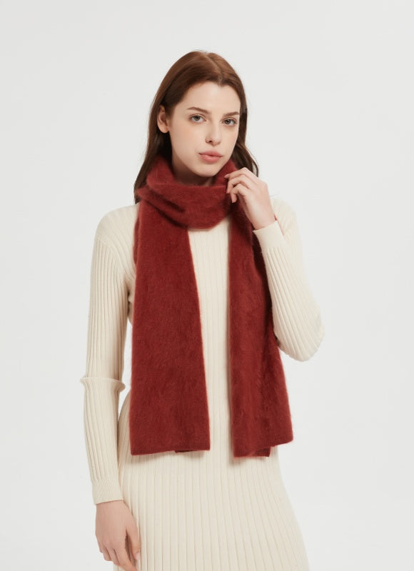 New design Women 100%Brushed Cashmere Scarf With High Quality China Factory