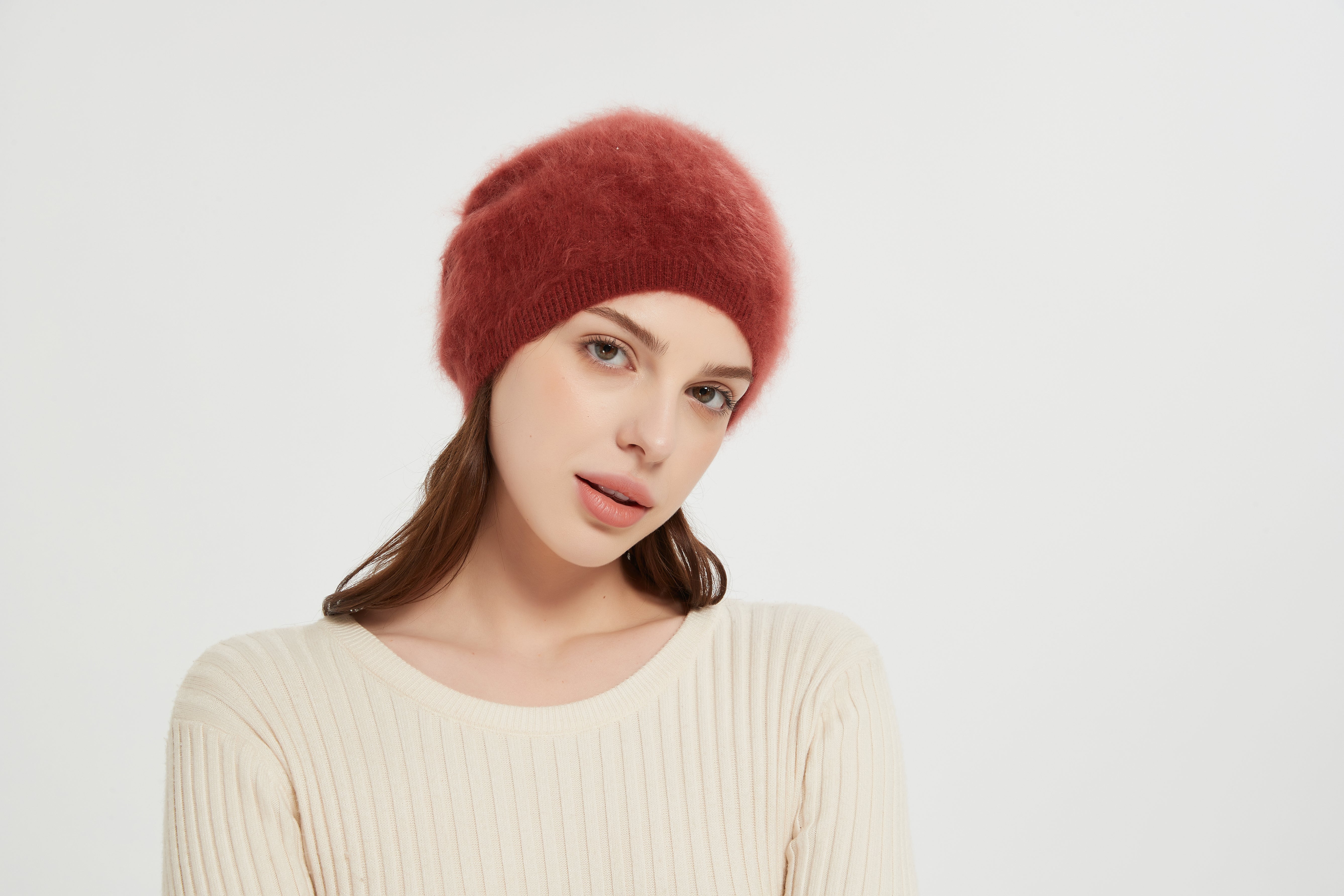 New desgin ODM unisex high quality 100%Brushed Cashmere Beanie for fall winter from Chinese vendor