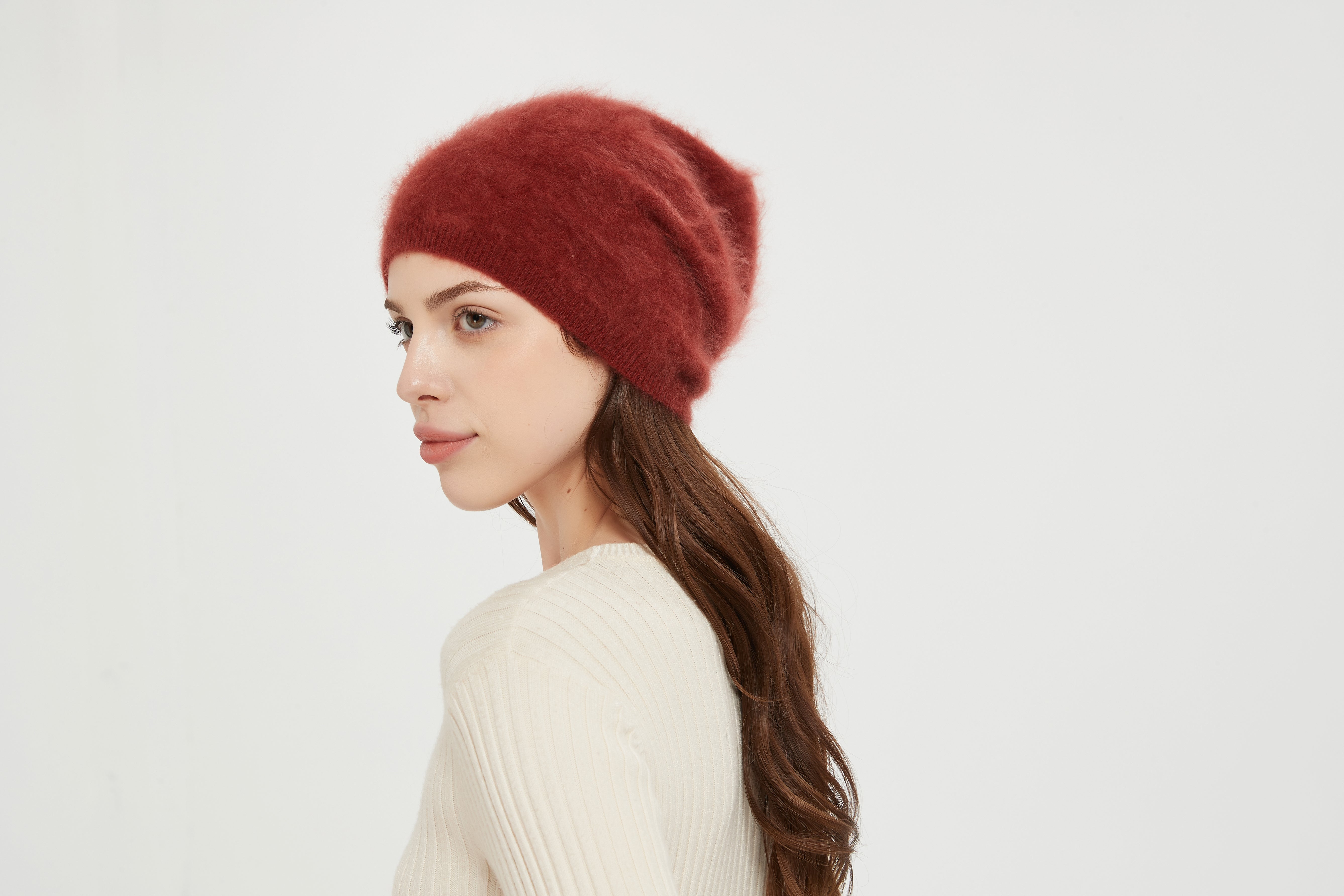 New desgin ODM unisex high quality 100%Brushed Cashmere Beanie for fall winter from Chinese vendor