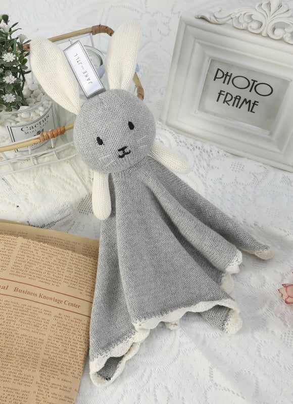 OEM high-quality Cashmere Blend Knitted Hand Towel and Rabbit Toys for Babies from China