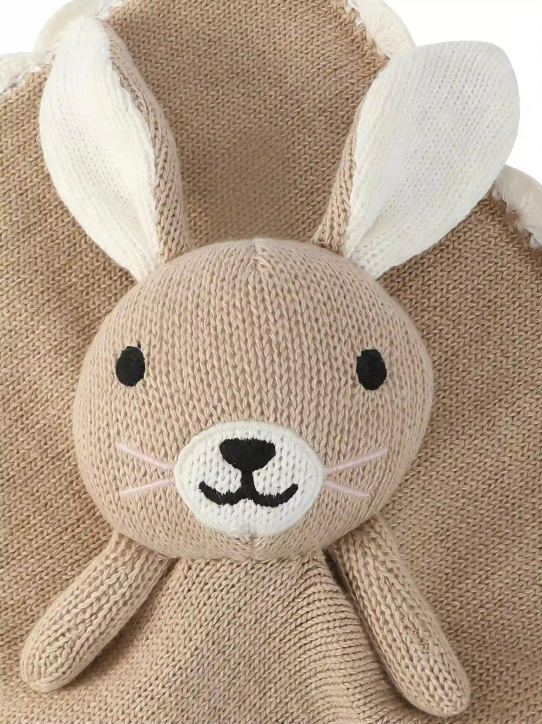 New arrival OEM high-quality Cashmere Blend Knitted Hand Towel and Rabbit Toys for Babies from Chinese Factory