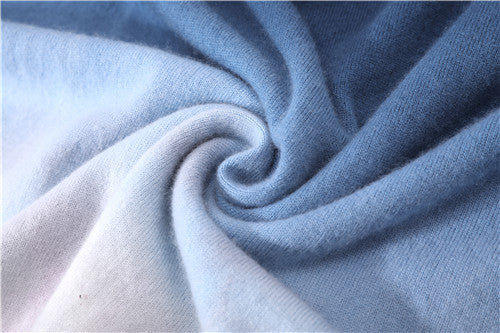OEM women dip dye printed wool cashmere sport wear hoodie jumper from china manufacturer