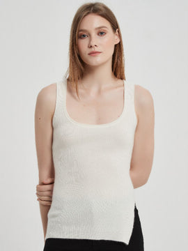 Chinese Leading Women Recycled Cashmere Tank Supplier