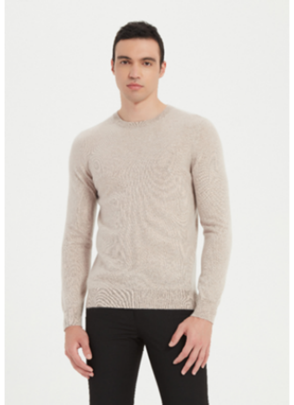 Custom design High Quality Men's Machine Washable Cashmere Round Neck Pullover Sweater