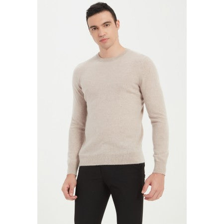Custom design High Quality Men's Machine Washable Cashmere Round Neck Pullover Sweater