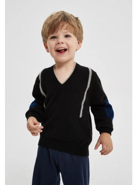 Custom design Boy's High Quality V-Neck 100%Cashmere Pullover Sweater In Cheap Price By Chinese Vendor