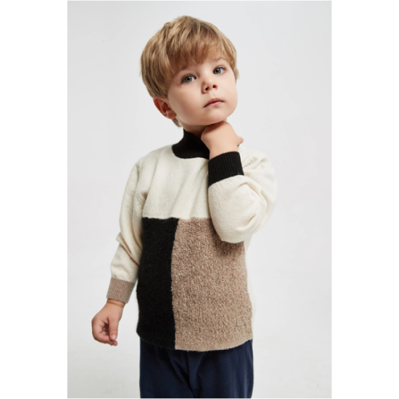 Chinese custom High Quality Boy's Turtleneck Pure Cashmere Pullover Sweater In Multi Colors