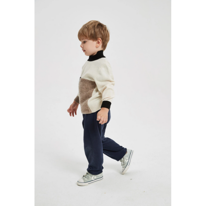 Chinese custom High Quality Boy's Turtleneck Pure Cashmere Pullover Sweater In Multi Colors