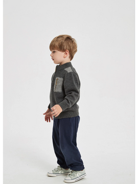 Custom design Boy Cashmere Cardigan Sweater In Multi Colors With Pockets