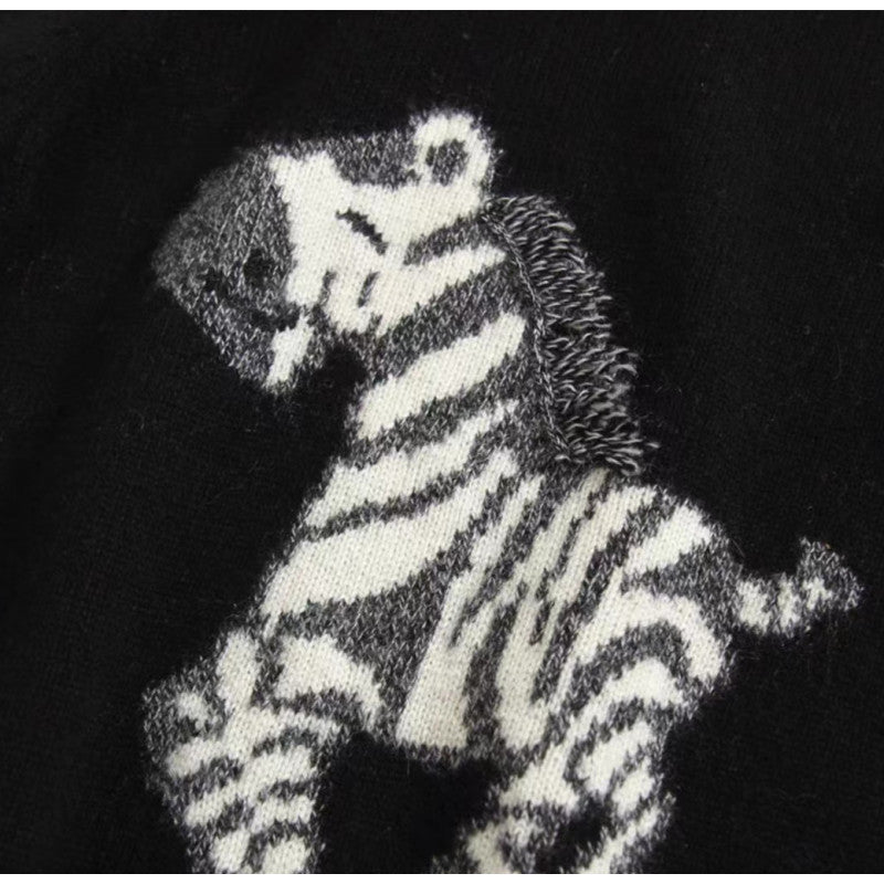Custom Design Boy Cashmere Round Neck Jacquard Jumper Chinese Supplier