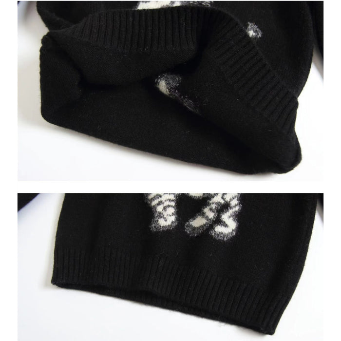 Custom Design Boy Cashmere Round Neck Jacquard Jumper Chinese Supplier