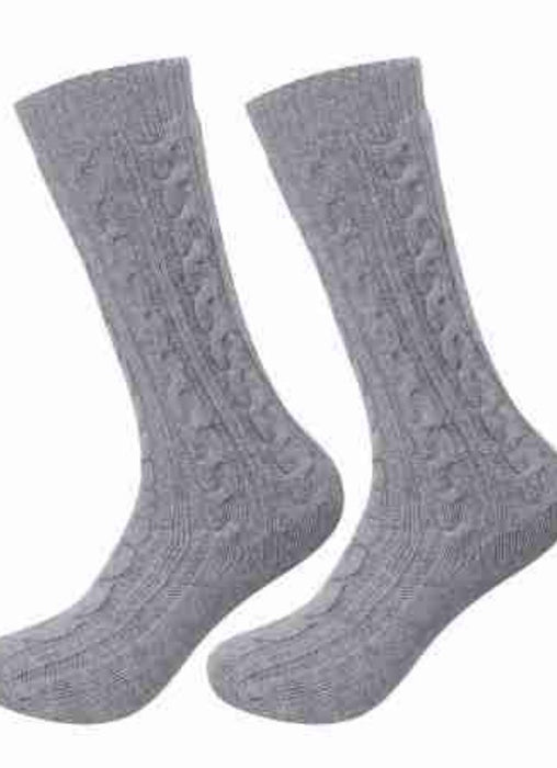 OEM design women seamless 100% Cashmere cabel socks for fall winter from China