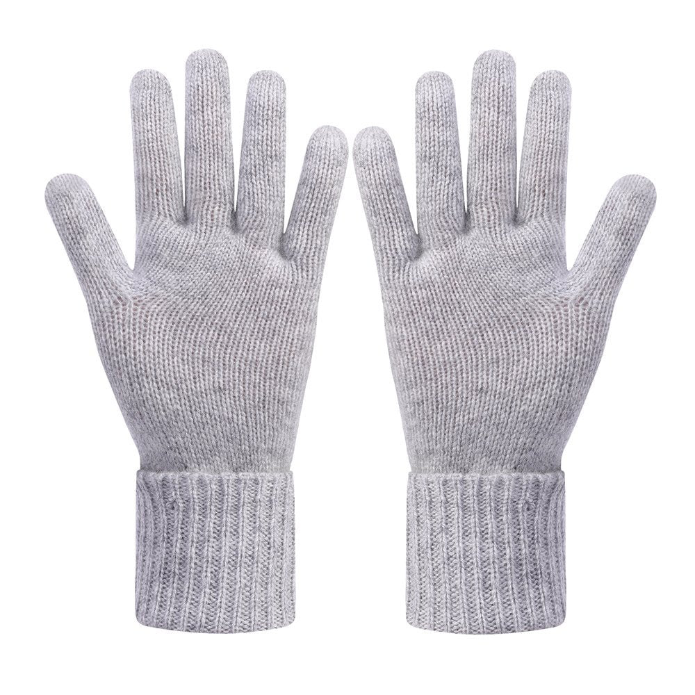 OEM design high quality women's seamless 100% Cashmere gloves for fall winter from Chinese factory