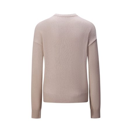 Cashmere knitting parent-child sweater with landscape intarsia pattern in nature color