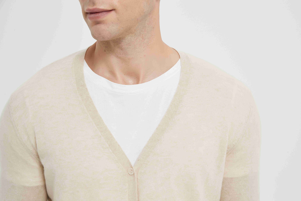 ODM design Men 90% Cashmere 10%Silk Cardigan Sweaters from Chinese factory