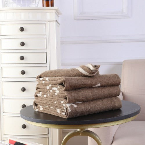 OEM super light cashmere blanket throw on rocking chair sofa or bed