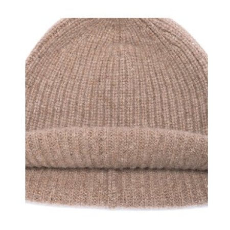 Custom design Men's Rib Knit Pure Cashmere Beanie