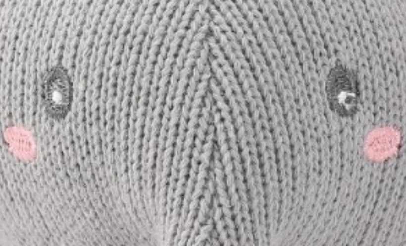 OEM high-quality Full-Body Cashmere Blend Knitted Sound-Making Elephant Toys for Babies from China