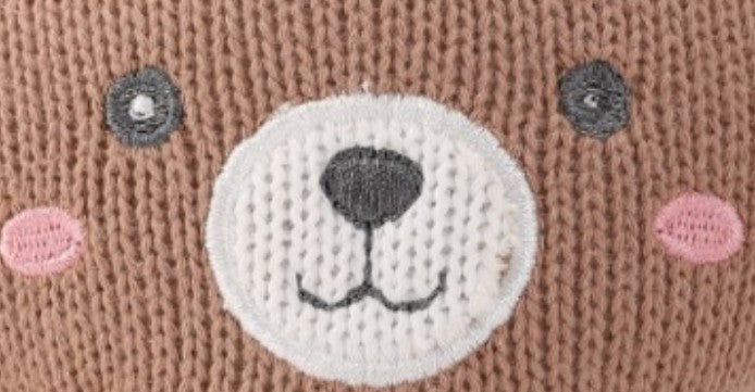 New arrival OEM high-quality Full-Body Cashmere Blend Knitted Sound-Making Bear Toys for Babies from Chinese Factory