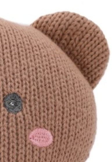 New arrival OEM high-quality Full-Body Cashmere Blend Knitted Sound-Making Bear Toys for Babies from Chinese Factory