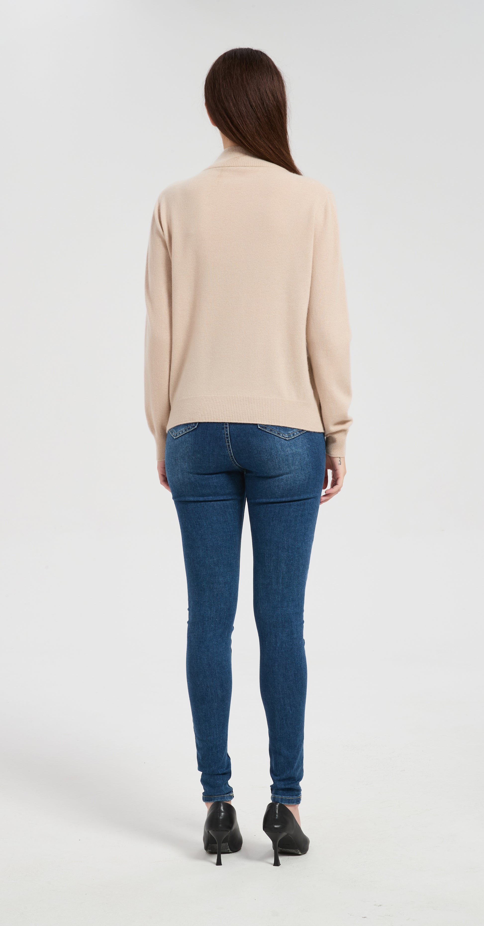 OEM Women's Sequin Embroidery Cashmere Sweater from Chinese manufacturer