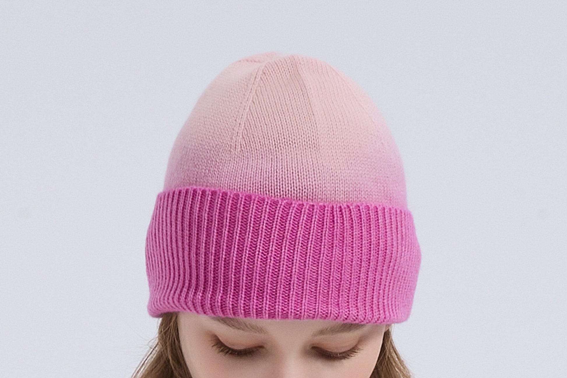 New Arrival OEM Dip-Dye Wool Cashmere Beanie, Gloves and Socks Christmas Warm Set From China