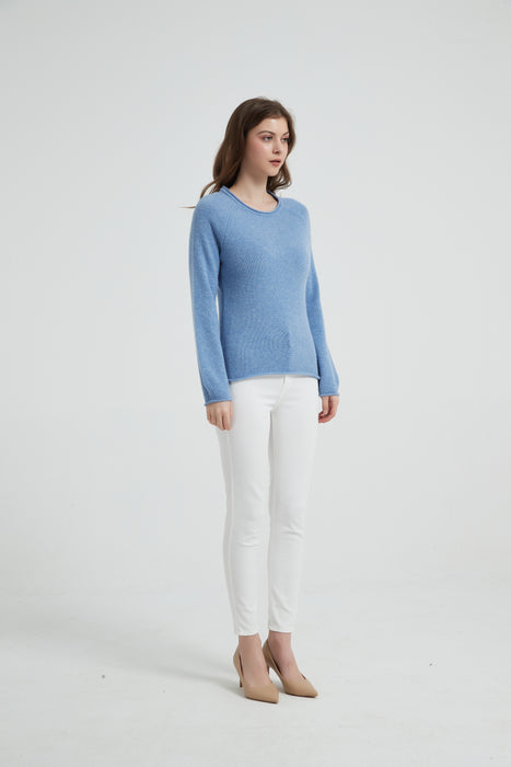 Women's Grade-A Cashmere Crewneck Sweater