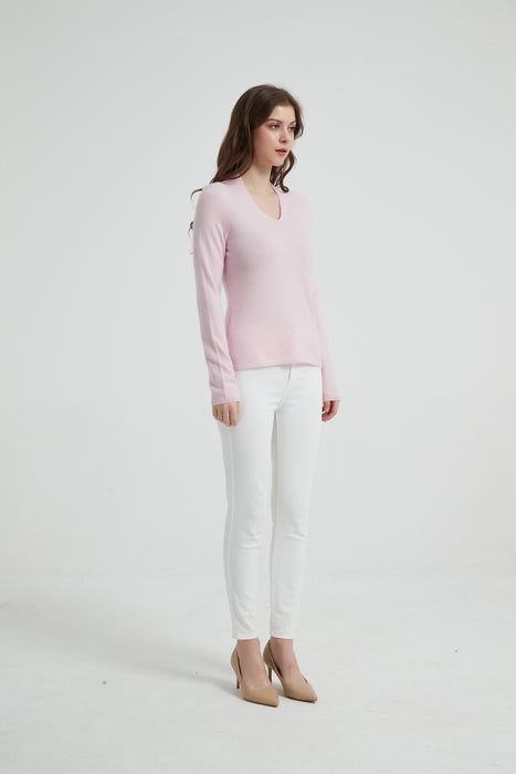 Women's Baby Cashmere V-Neck Sweater