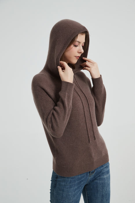 Women's Grade-A Cashmere Hoodie Sweater