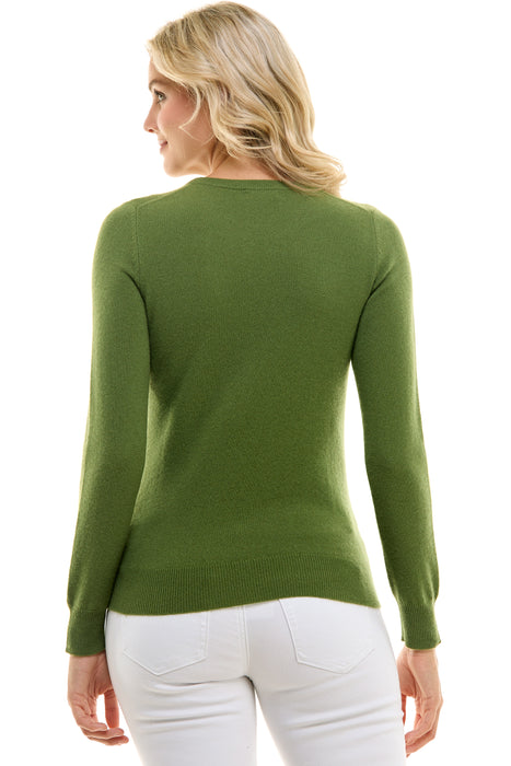 Women's Grade-A Cashmere Crew neck Sweater Royal Orchard