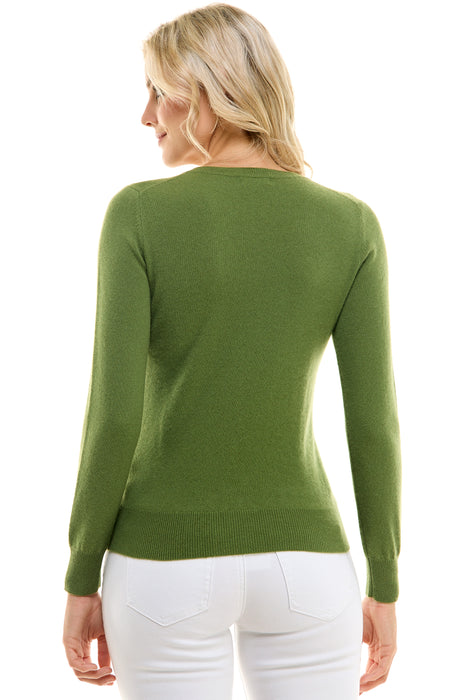 Women's Grade-A Cashmere V neck Sweater