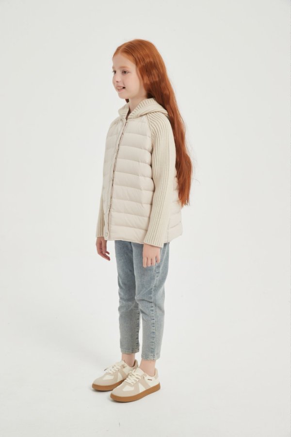 New desgin OEM Kid's Down Jacket With A Hood Design from Chineses Manufacturer