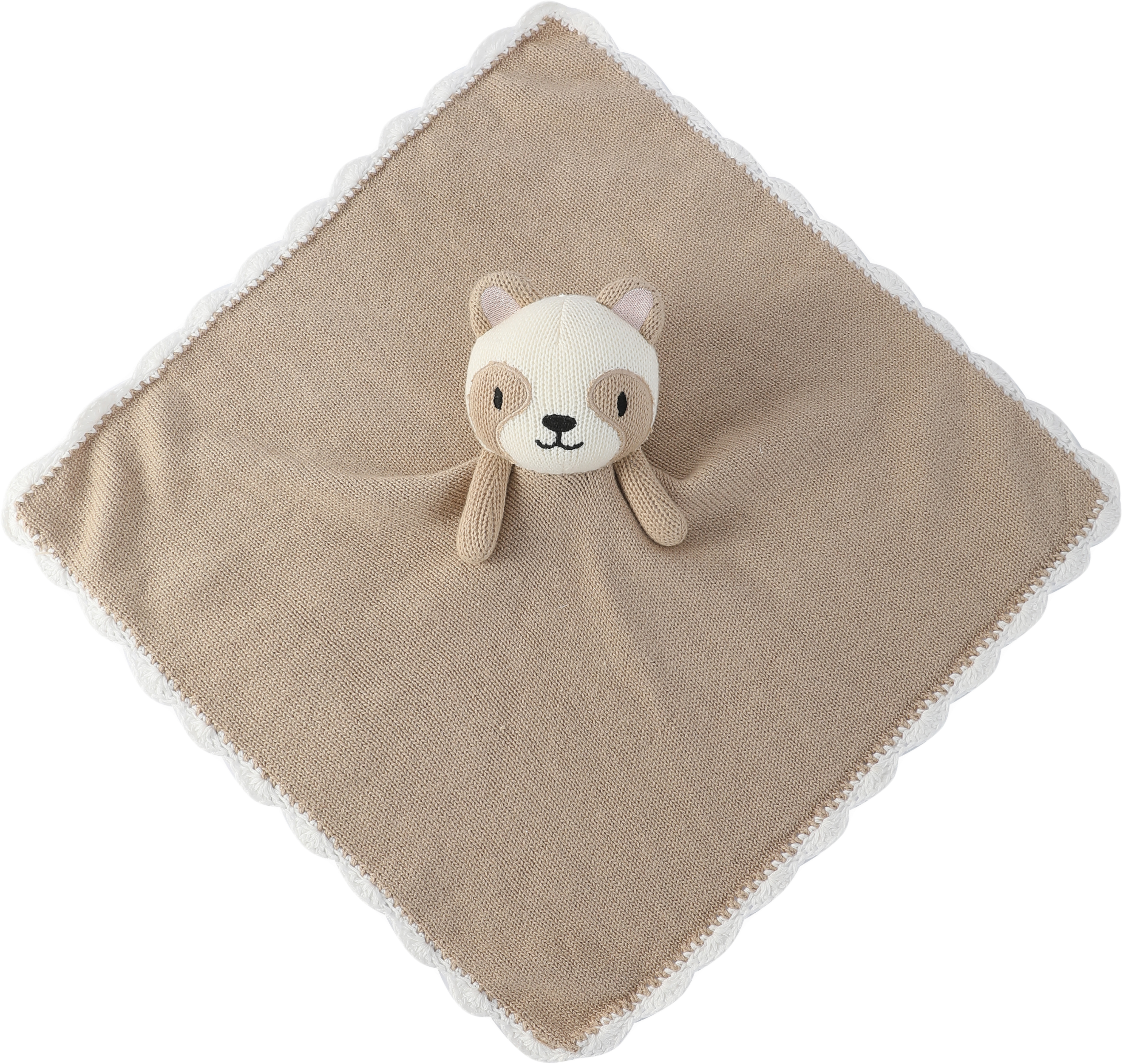 OEM high-quality Cashmere Blend Knitted Hand Towel and Panda Toys for Babies from Chinese Manufactory
