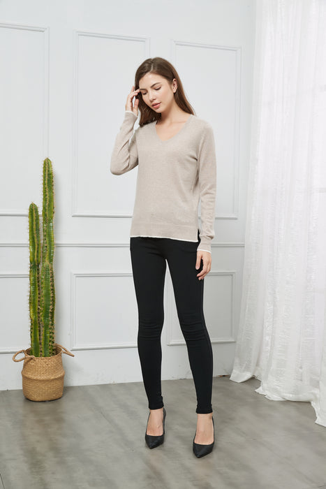 Women's Baby Cashmere V-Neck Sweater