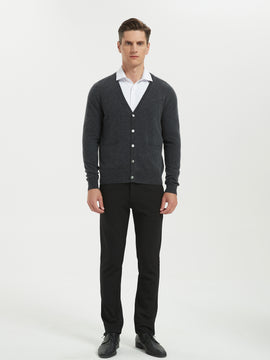 Men's Grade-A Cashmere Open Cardigan Sweater